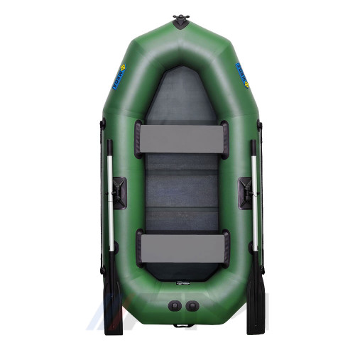 OMEGA - Надуваема гребна лодка с твърдо дъно 230 LST Pro зелена